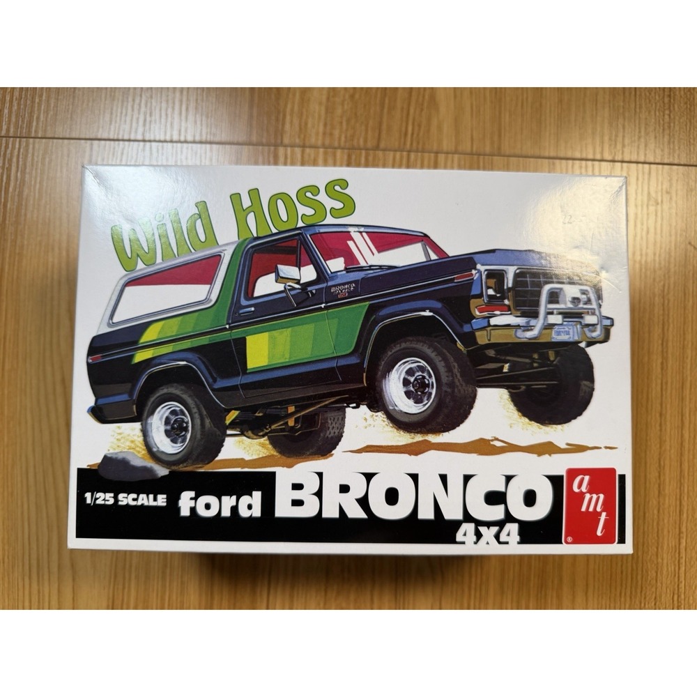 AMT 1978 Ford Bronco Wild Hoss 4x4 1/25 Scale Model Kit AMT1304 Started